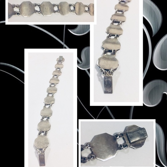 Vintage Siam Silver Bracelet Elephants Dancers - Picture 2 of 8